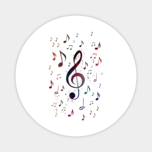Music notes art Magnet